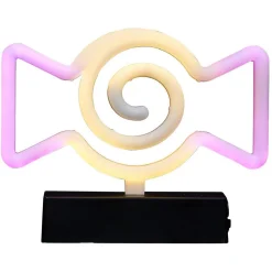 Lampe néon Halloween bonbon orange et rose 21xH16,5cm