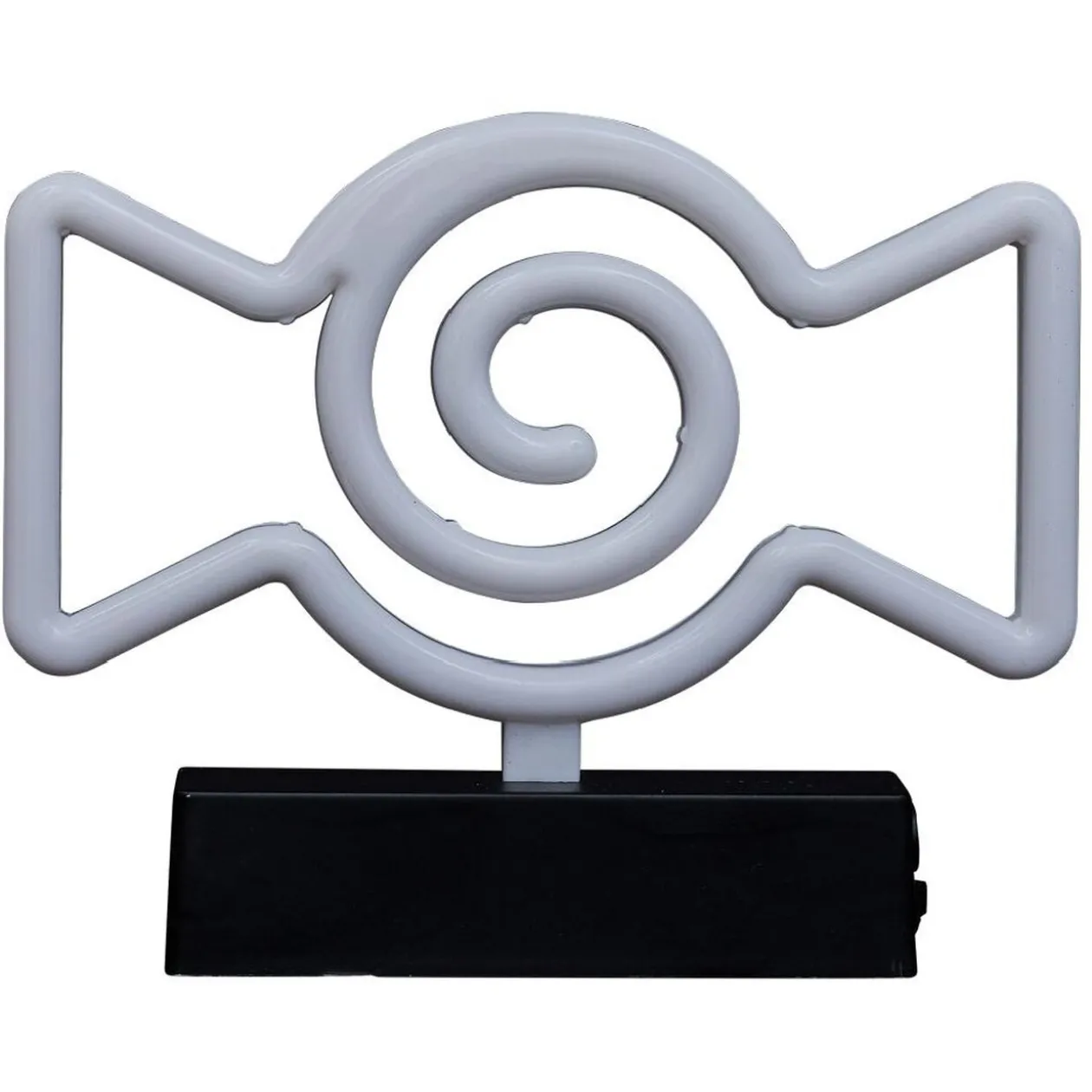 Lampe néon Halloween bonbon orange et rose 21xH16,5cm