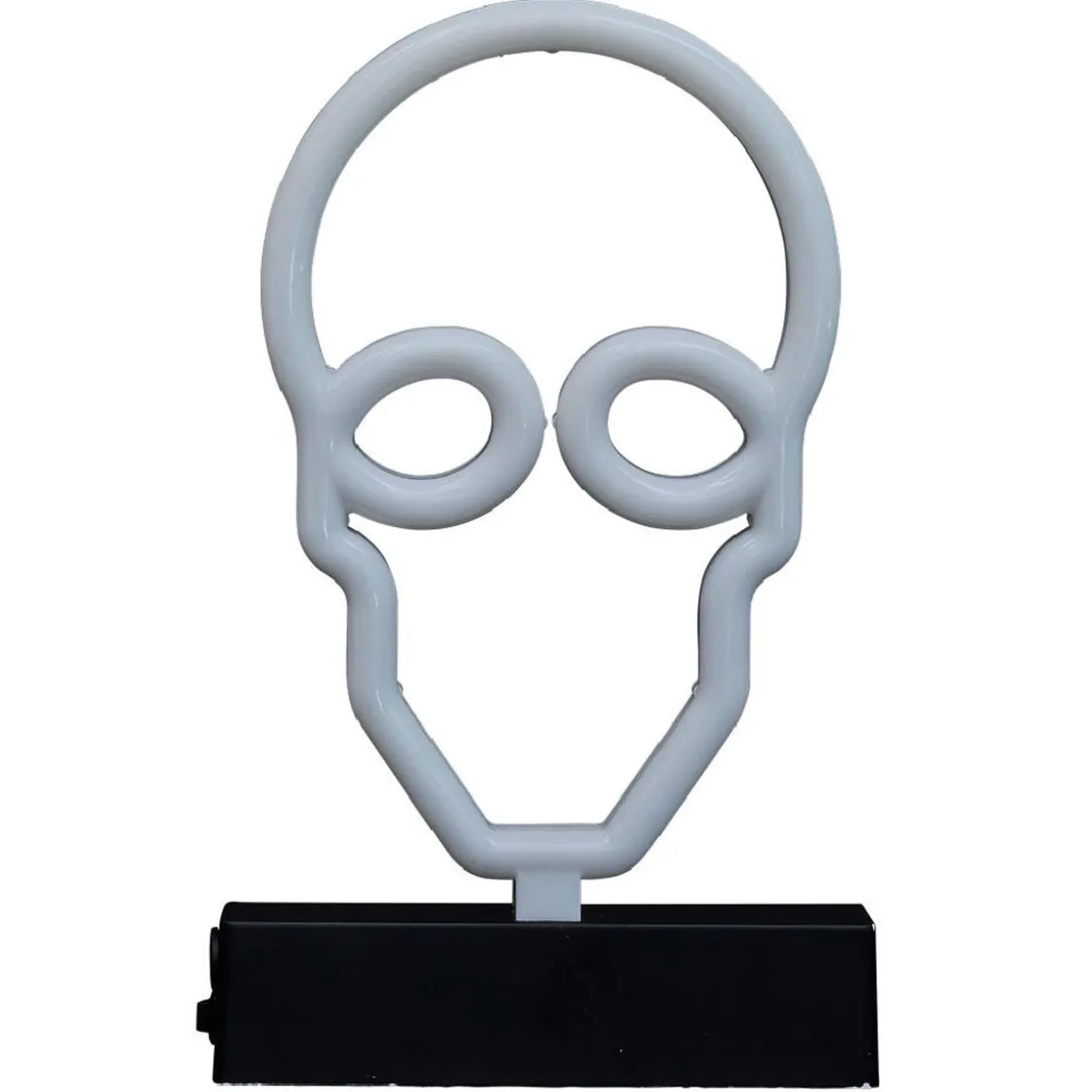 Lampe néon Halloween tête de mort 15xH23,5cm