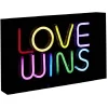 Lampe néon LOVE WINS 30x4,5xH15cm
