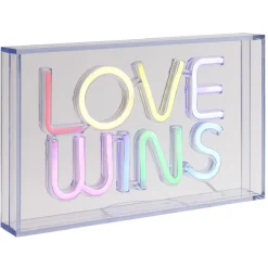 Lampe néon LOVE WINS 30x4,5xH15cm