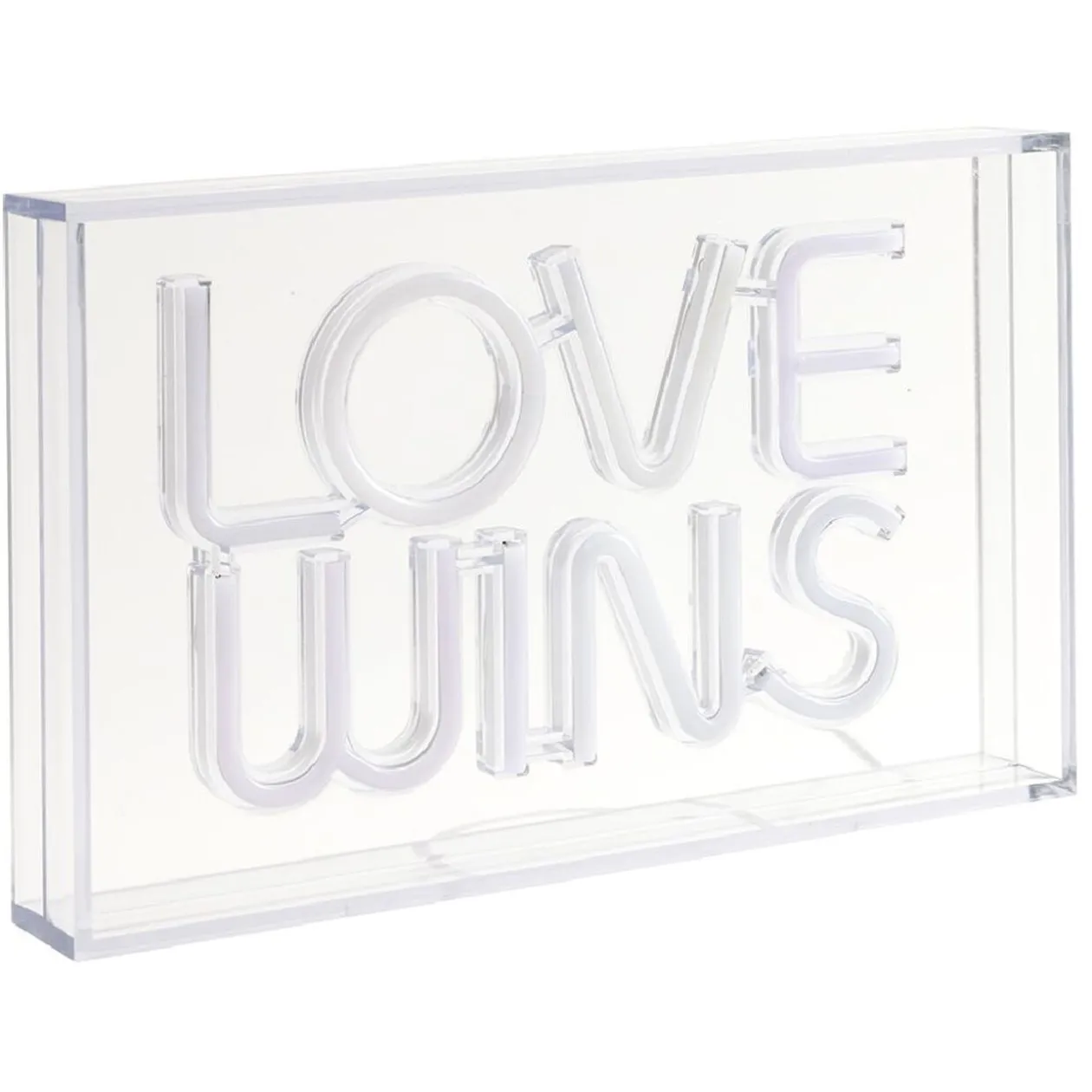 Lampe néon LOVE WINS 30x4,5xH15cm