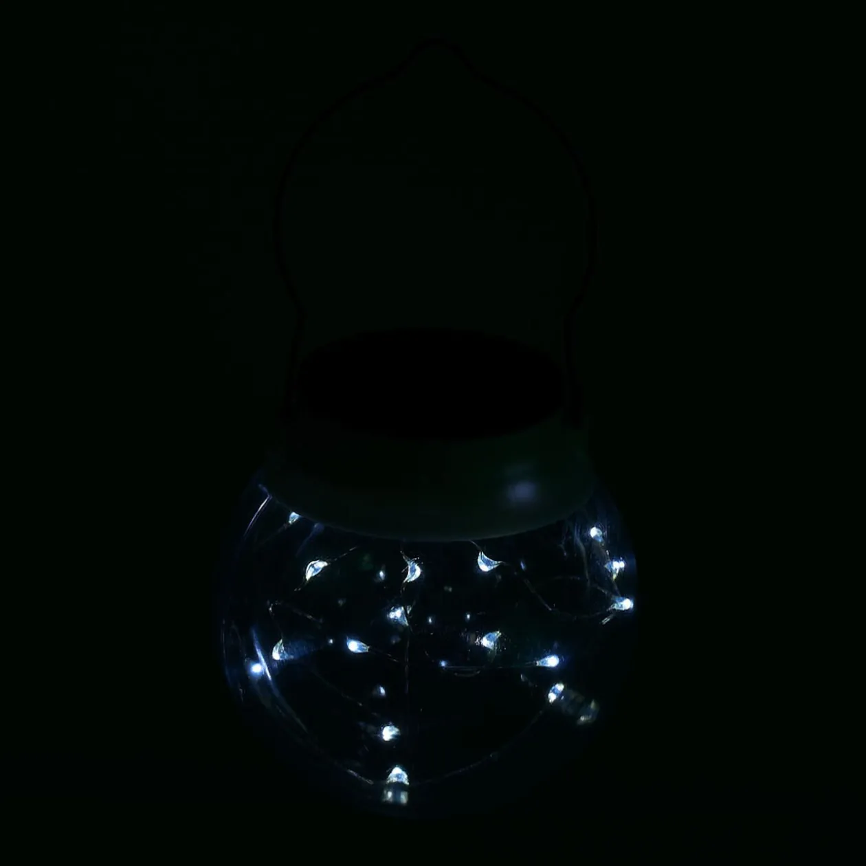 Lanterne Solaire à suspendre 20 micro Led Blanc froid