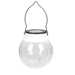 Lanterne Solaire à suspendre 20 micro Led Blanc froid