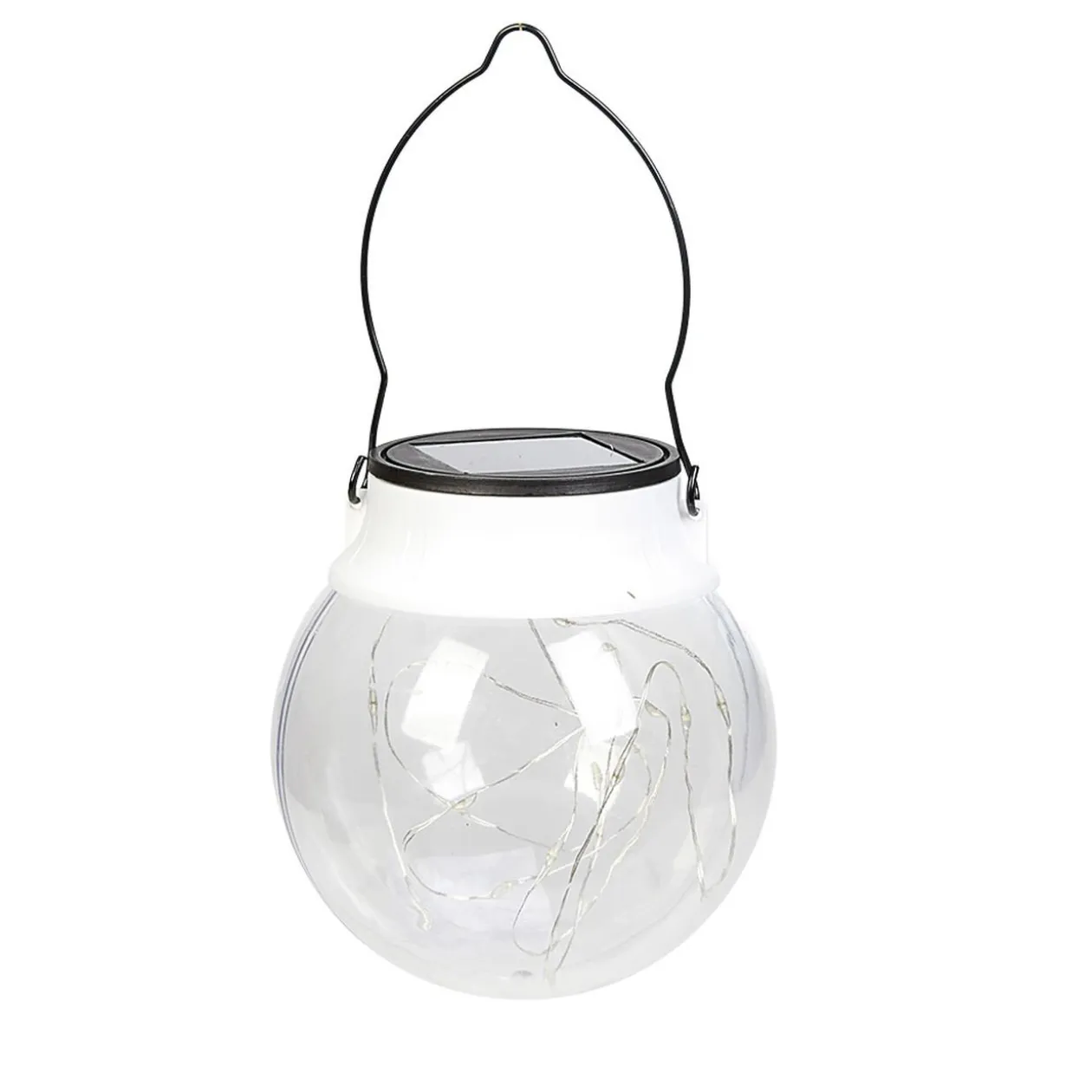 Lanterne Solaire à suspendre 20 micro Led Blanc froid