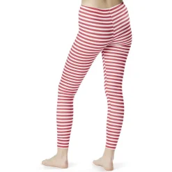 Legging Noël à rayures rouge et blanc