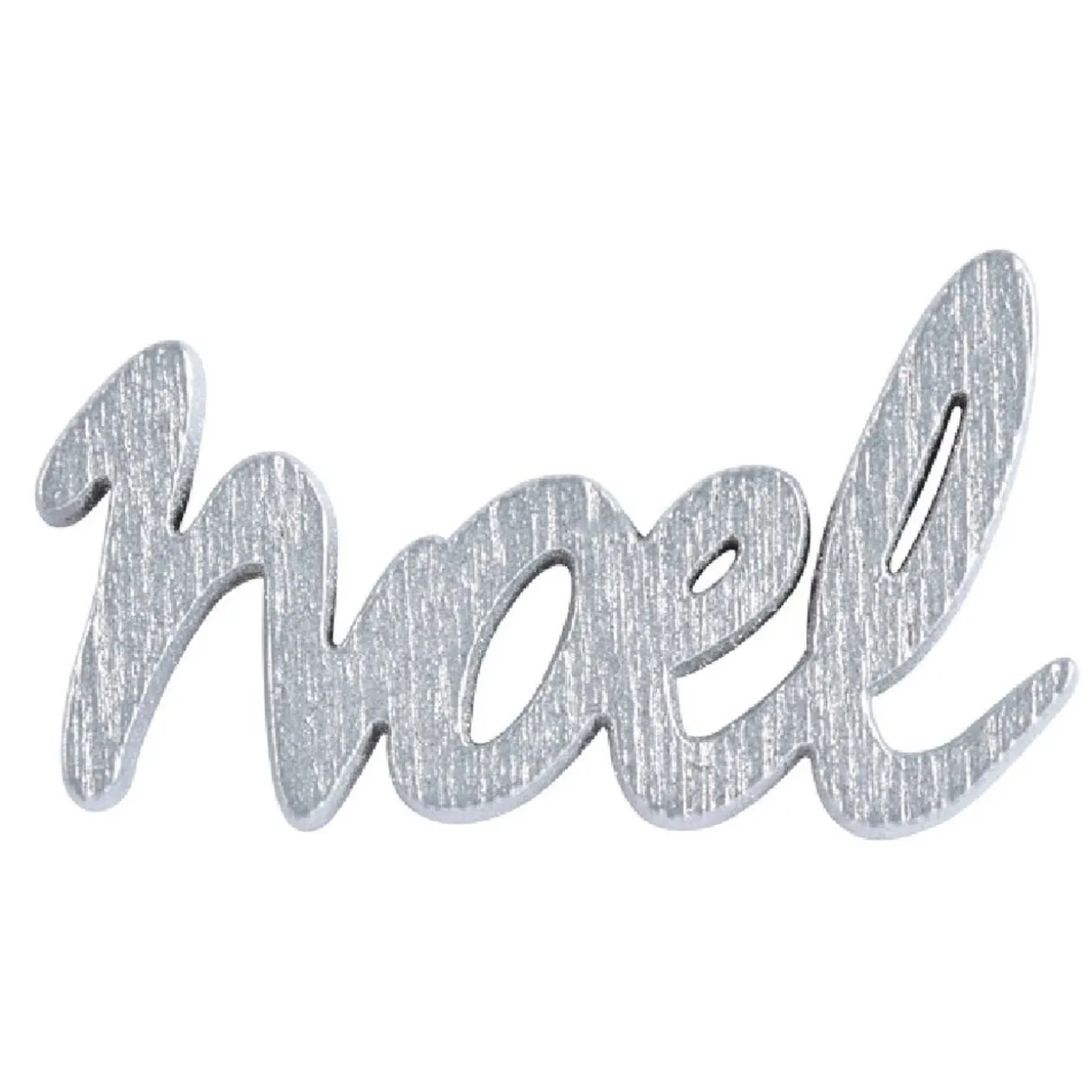 Lettre Noël à poser argent x20