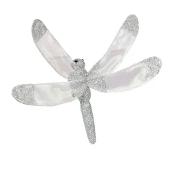 Libellule pailletée à clipser x 2 déco Noël