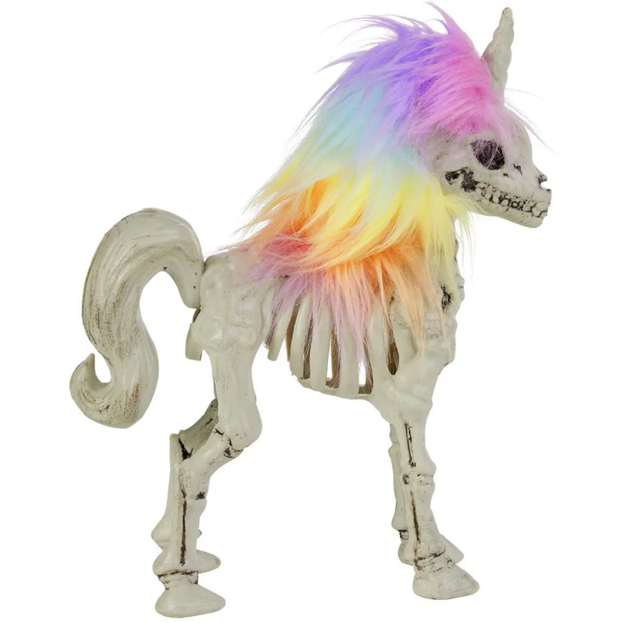Licorne squelette crinière multicolore