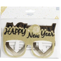 Lot 4 paires de lunettes festives Nouvel an