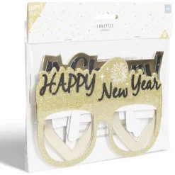 Lot 4 paires de lunettes festives Nouvel an