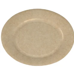 Lot de 50 assiettes à dessert rondes en carton kraft marron