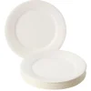 Lot de 50 assiettes en carton blanc Ø18 cm