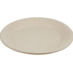 Lot de 10 assiettes en carton uni lin Ø23 cm