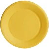 Lot de 10 assiettes en carton jaune Ø18 cm