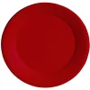 Lot de 10 assiettes en carton rouge Ø23 cm