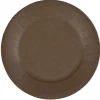 Lot de 10 assiettes en carton taupe Ø18 cm