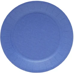 Lot de 10 assiettes en carton Ø23cm bleu nuit