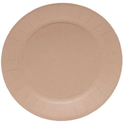 Lot de 10 assiettes en carton Ø23cm rose