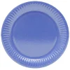Lot de 10 assiettes en carton Ø18cm bleu nuit