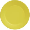 Lot de 10 assiettes plates rondes carton jaune Ø23cm