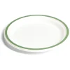 Lot de 20 assiettes plates fibre canne à sucre Ø22,5cm