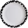 Lot de 10 assiettes rondes en carton Halloween motif fantôme