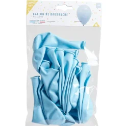 Lot de 20 ballons en latex bleu pastel