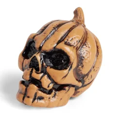 Lot de 6 citrouilles têtes de mort décoration Halloween à poser