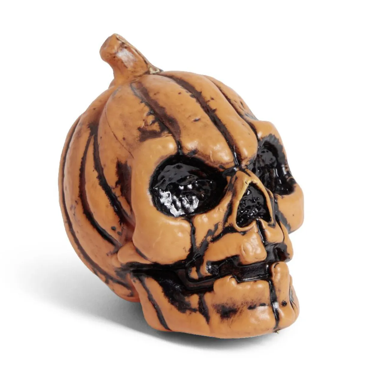 Lot de 6 citrouilles têtes de mort décoration Halloween à poser