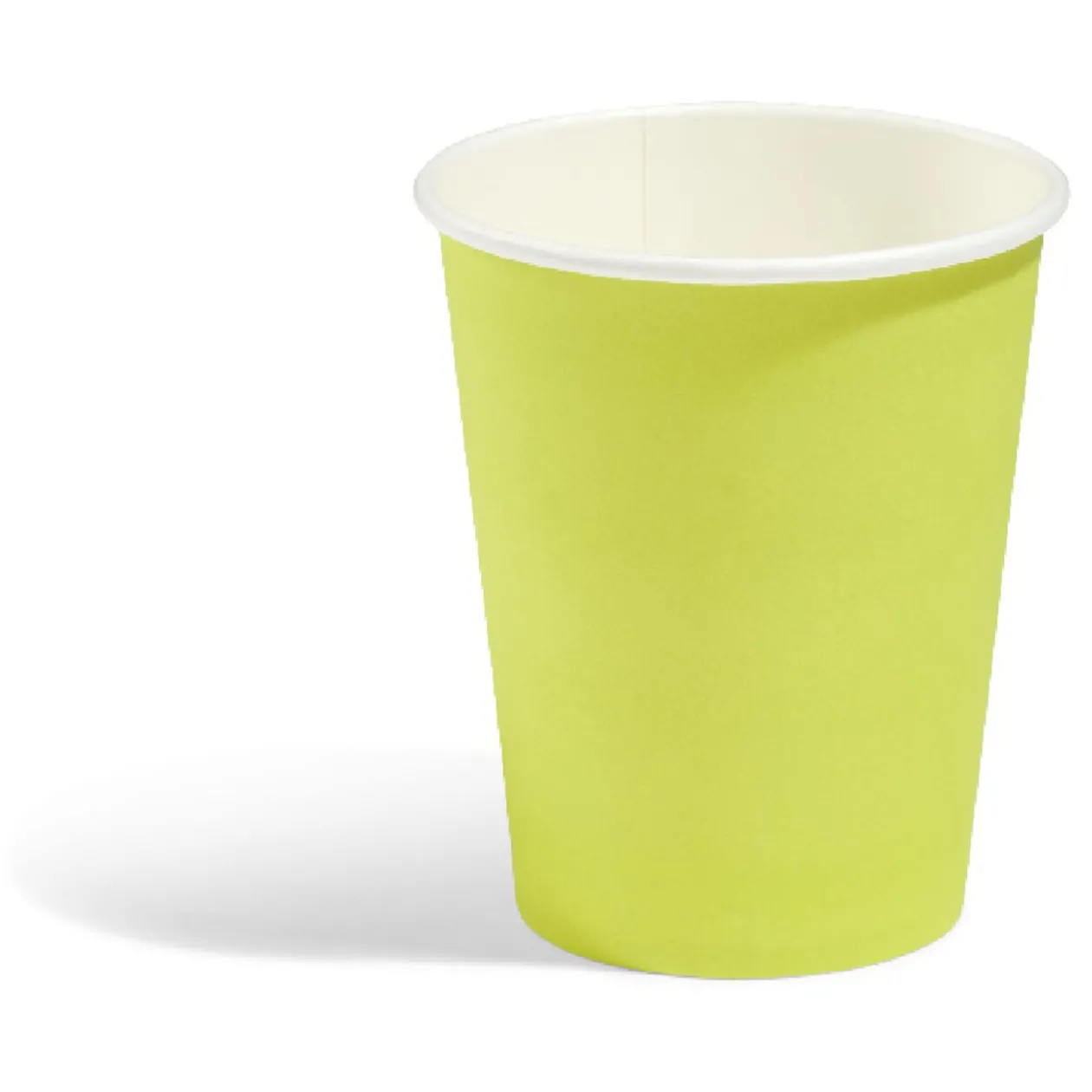 Lot de 10 gobelets en carton uni jaune