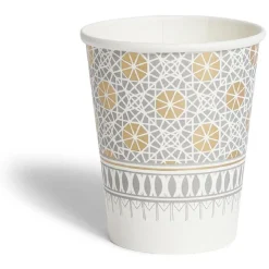 Lot de 12 gobelets en carton décor oriental