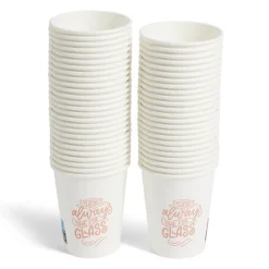 Lot de 50 gobelets jetables en carton