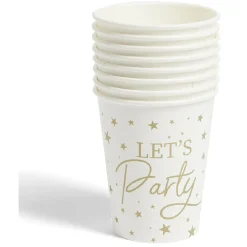Lot de 8 gobelets Let's Party carton 24cl