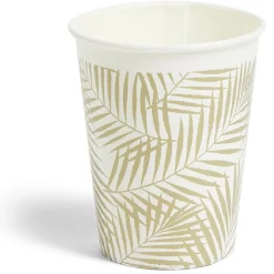 Lot de 8 gobelets motif nature carton 24cl