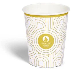 Lot de 6 gobelets papier blanc JO Paris 2024 20cl