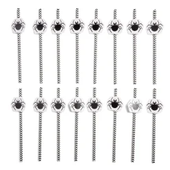 Lot de 16 pailles Halloween en papier - 4 modèles