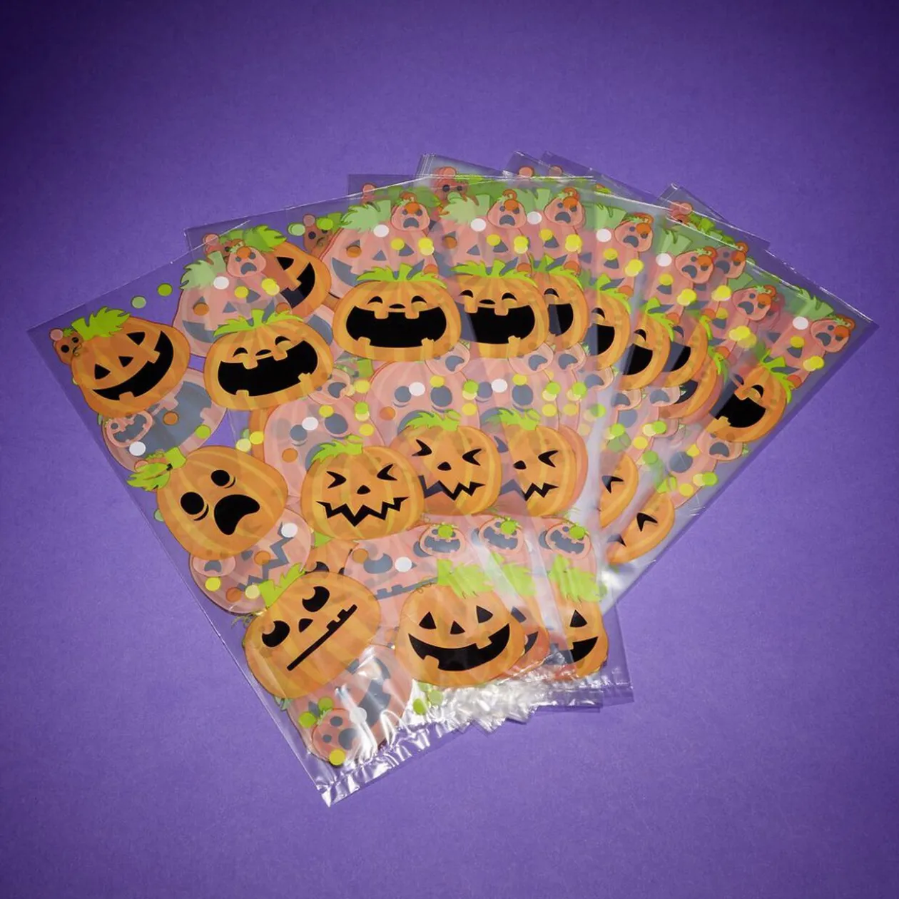 Lot de 25 sachets à bonbons pour Halloween - 3 modèles