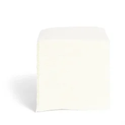 Lot de 50 serviettes cocktails blanches 20x20cm