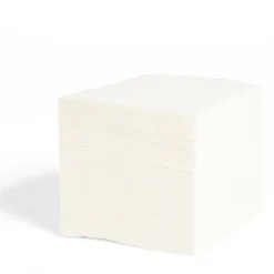 Lot de 50 serviettes cocktails blanches 20x20cm