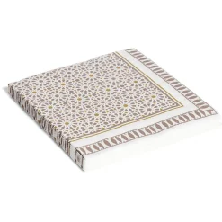 Lot de 20 serviettes papier motif oriental 33x33cm