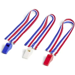 Lot de 3 sifflets France bleu blanc rouge