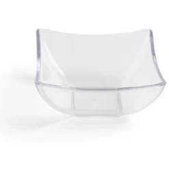 Lot de 6 verrines 95ml plastique transparent Ø7,9xH3,6cm