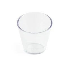 Lot de 6 verrines 100ml plastique transparent Ø6,9xH6,7cm