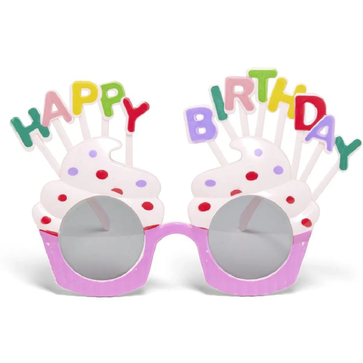 Lunettes anniversaire Happy Birthday cupcake