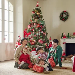 Lutin soldat Casse-Noisette en bois rouge et vert H38cm