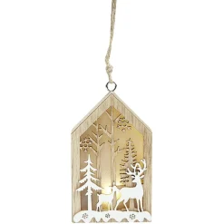 Maison lumineuse en bois à suspendre, 4 modèles