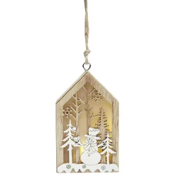 Maison lumineuse en bois à suspendre, 4 modèles