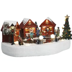 Marché de Noël lumineux et musical