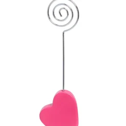 Marque place coeur rose fuchsia